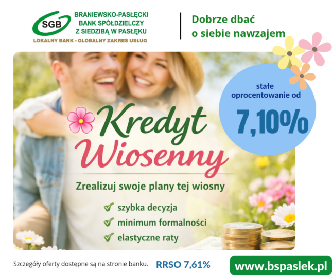 kobieta z mężczyzną chcą zrealizować własne wiosenne plany z Kredytem Wiosennym z oprocentowaniem od 7,10%